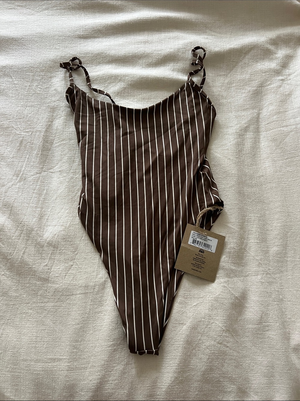 Toast swim high cut one piece in coffee n milk